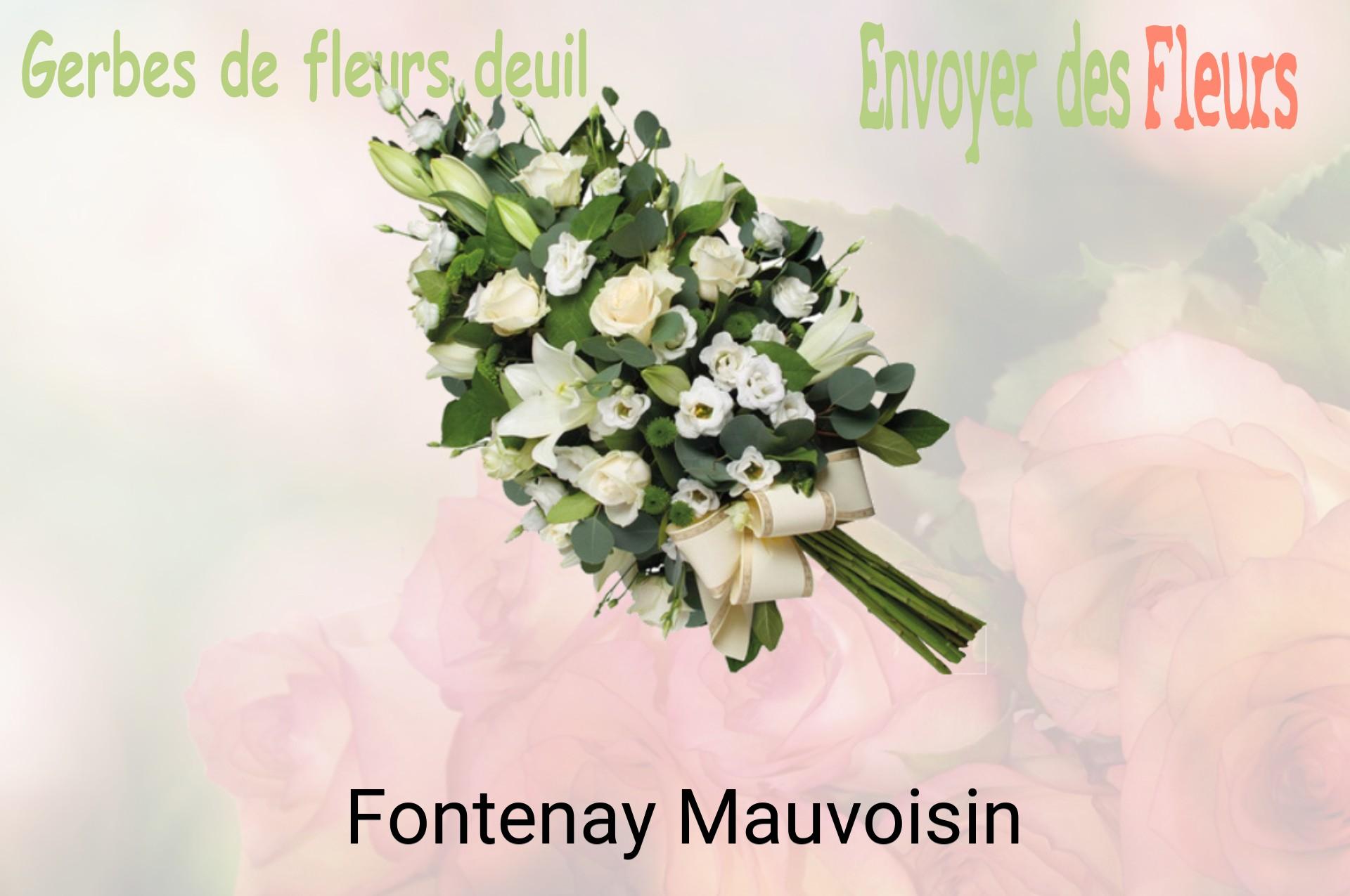 Gerbe de fleurs de deuil livrée à Fontenay-Mauvoisin